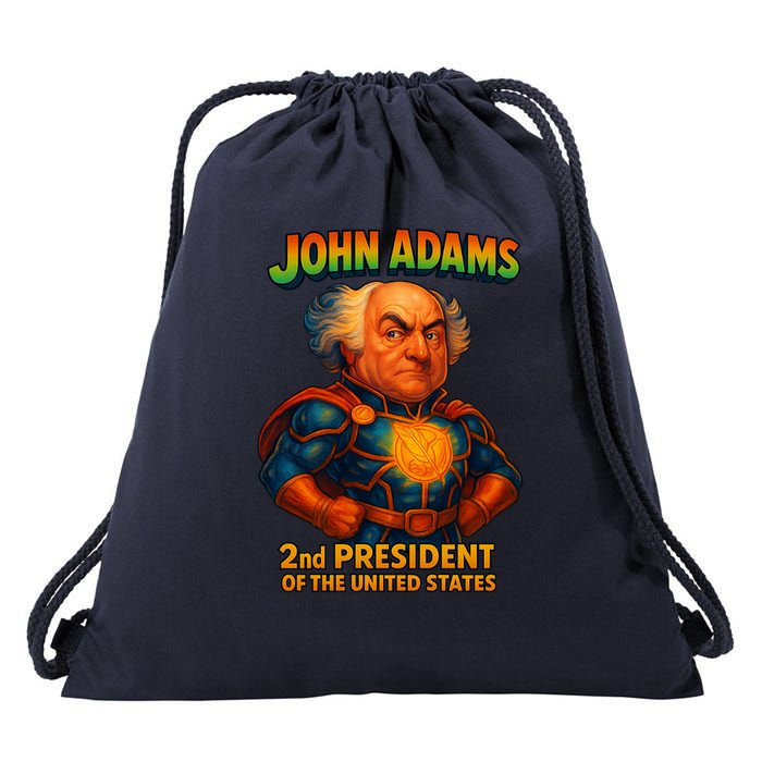 The Presidential Chronicles John Adams Drawstring Bag