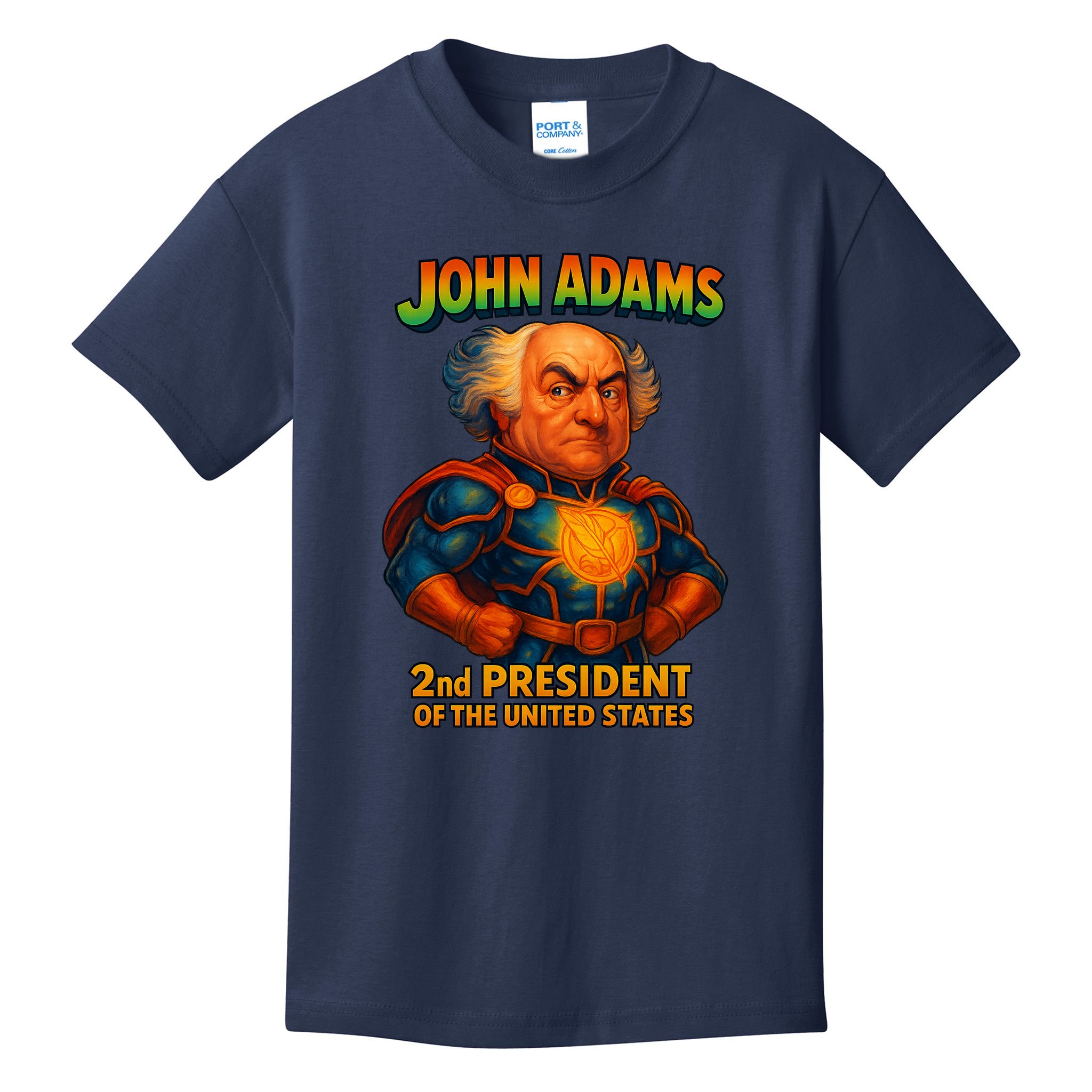 The Presidential Chronicles John Adams Kids T-Shirt