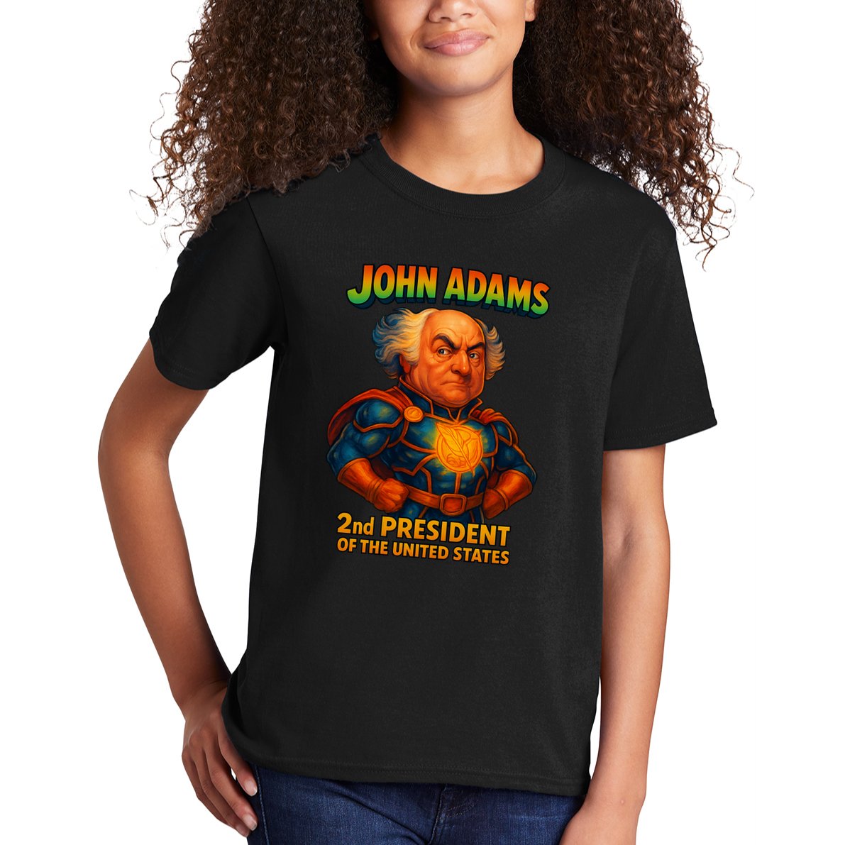 The Presidential Chronicles John Adams Kids T-Shirt
