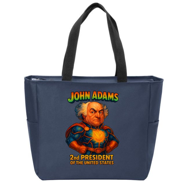 The Presidential Chronicles John Adams Zip Tote Bag