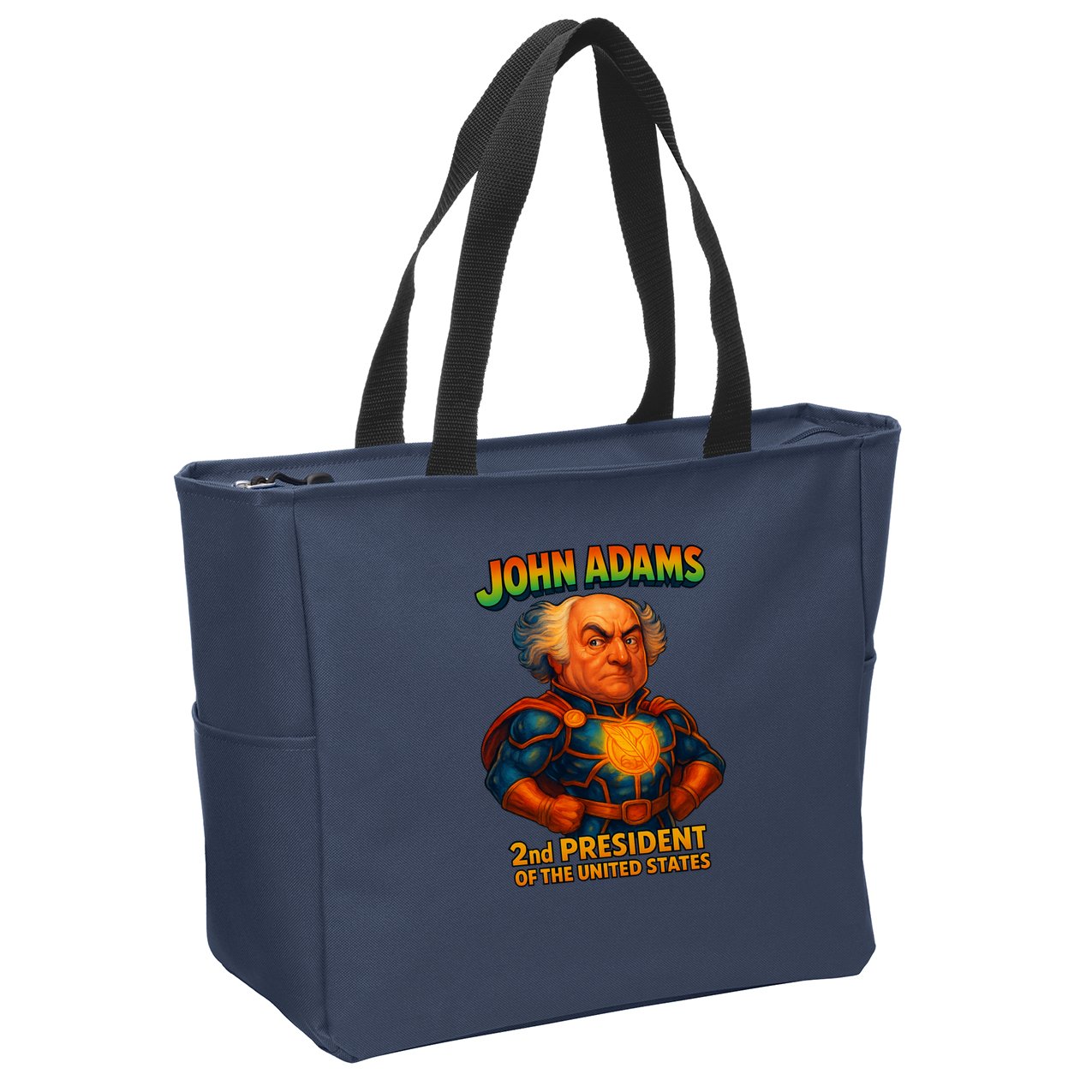 The Presidential Chronicles John Adams Zip Tote Bag