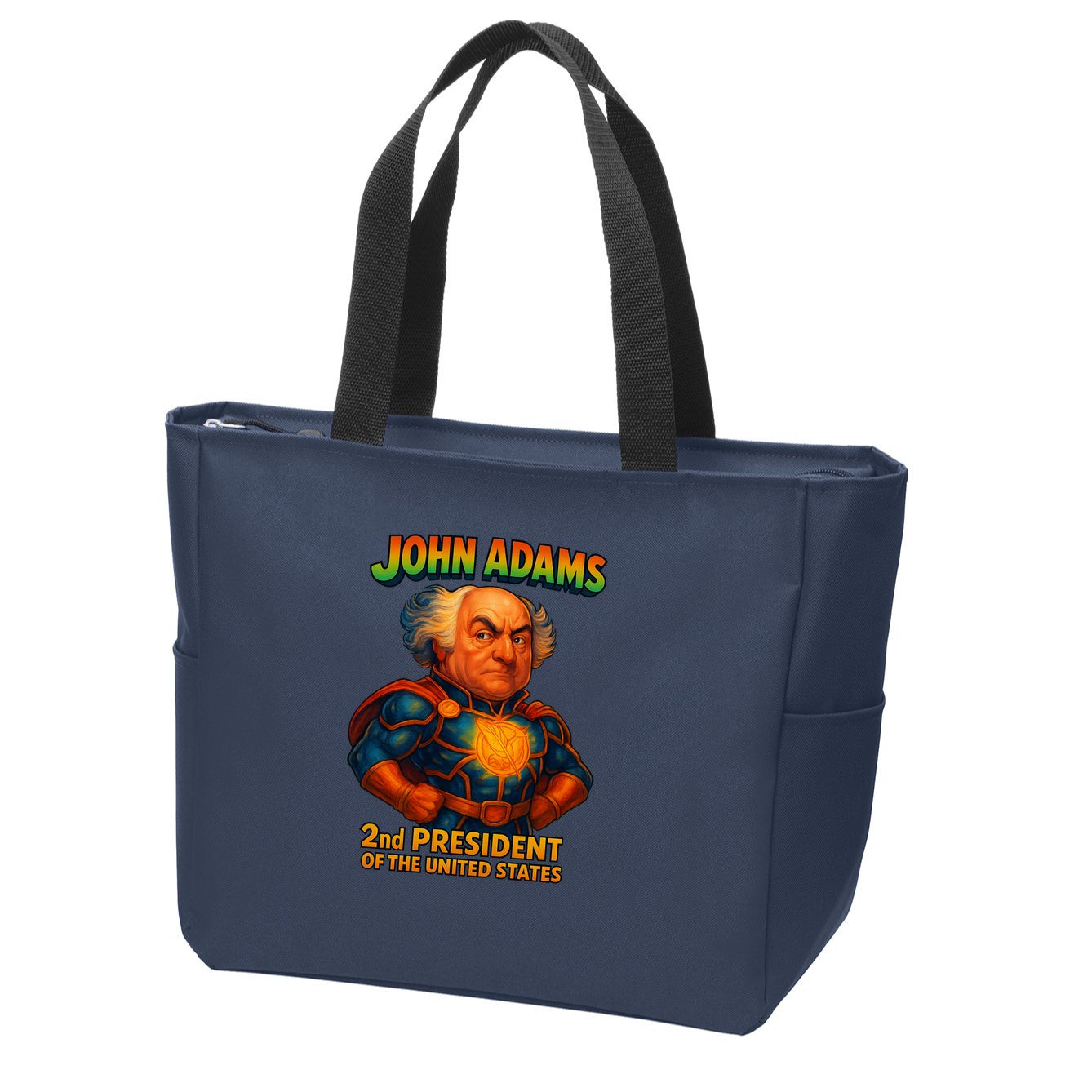 The Presidential Chronicles John Adams Zip Tote Bag