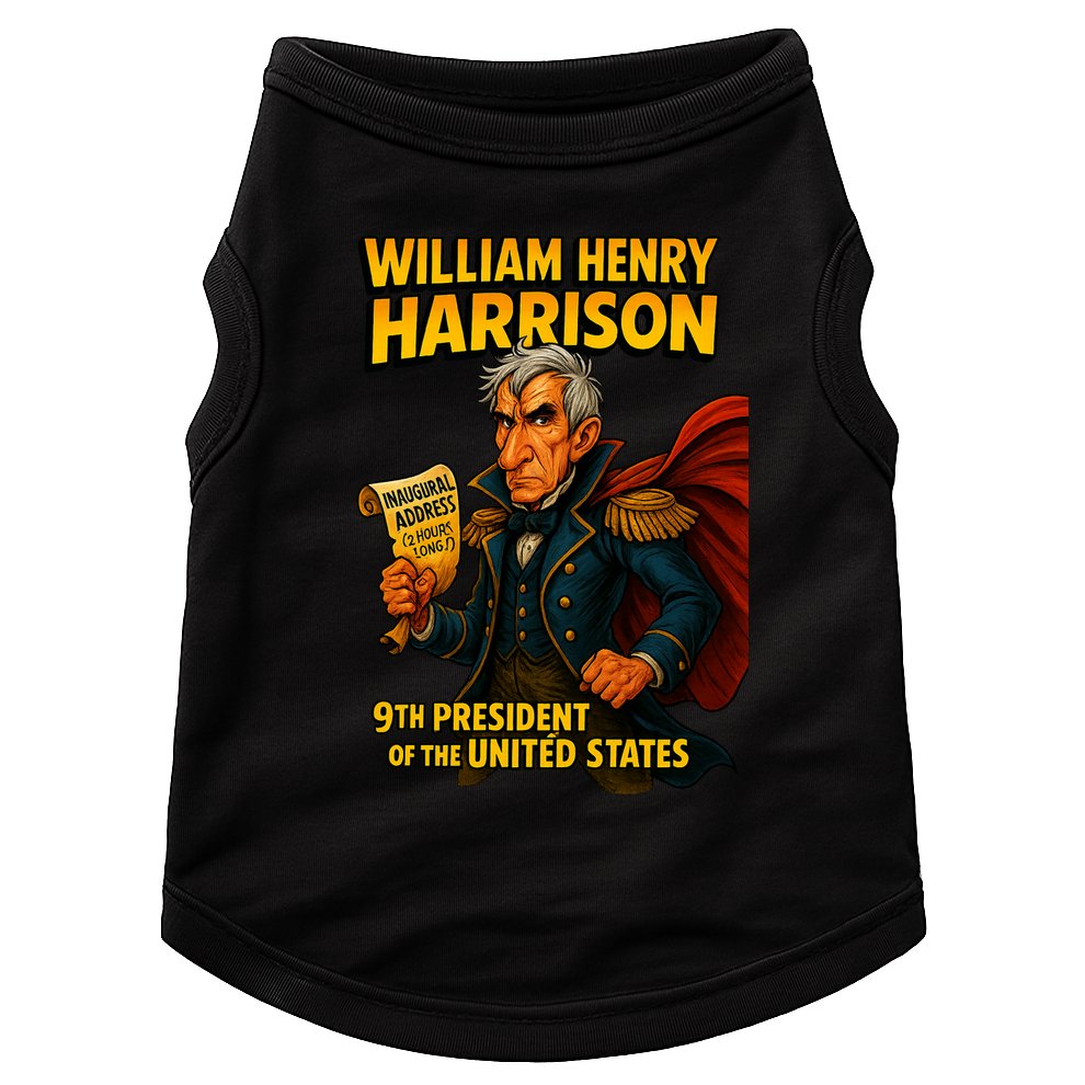 The Presidential Chronicles William Henry Harrison Doggie Tank