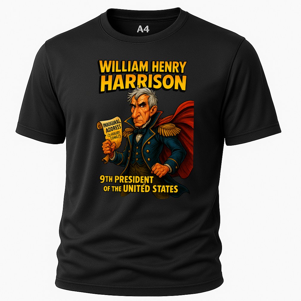 The Presidential Chronicles William Henry Harrison Cooling Performance Crew T-Shirt