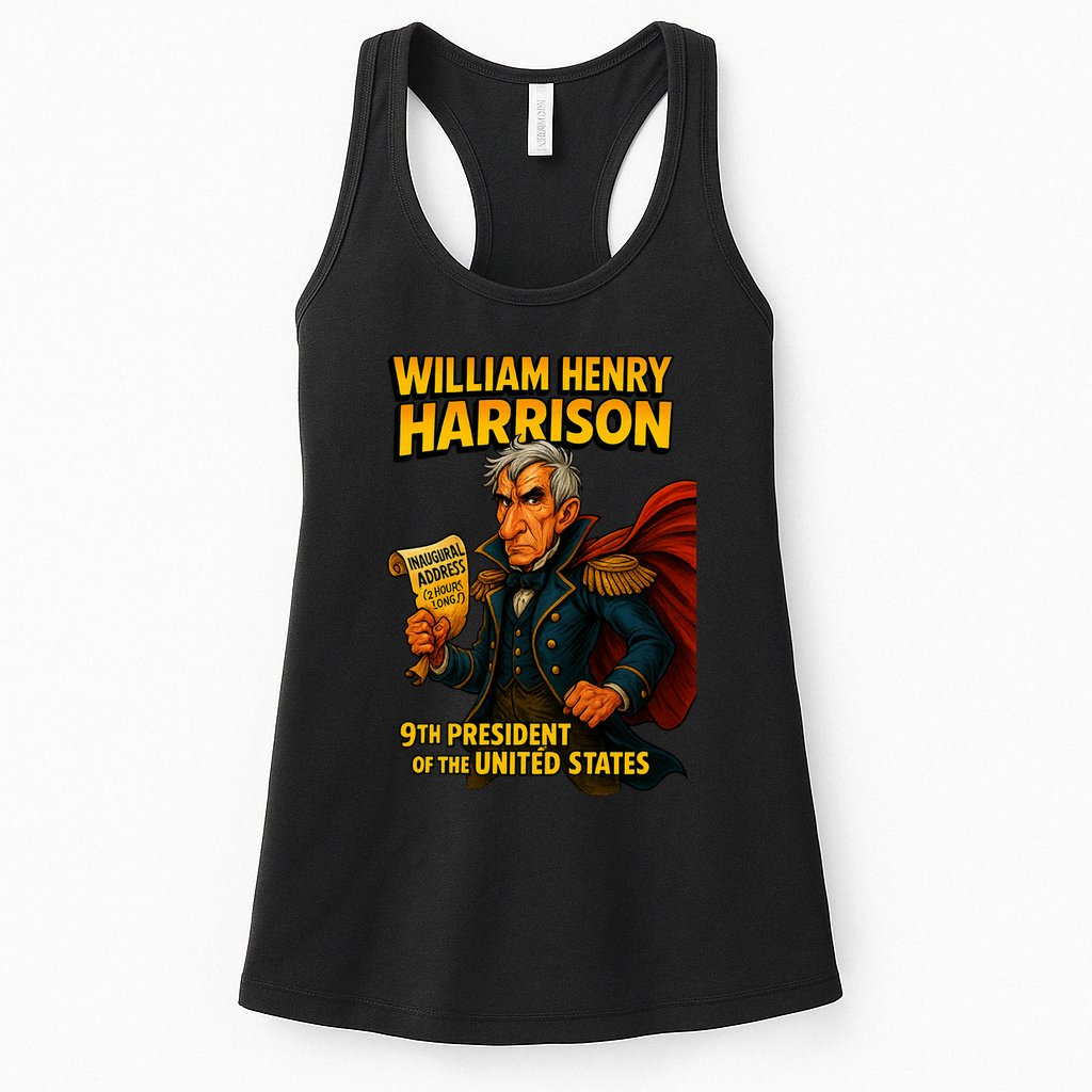 The Presidential Chronicles William Henry Harrison Womens Tank Top