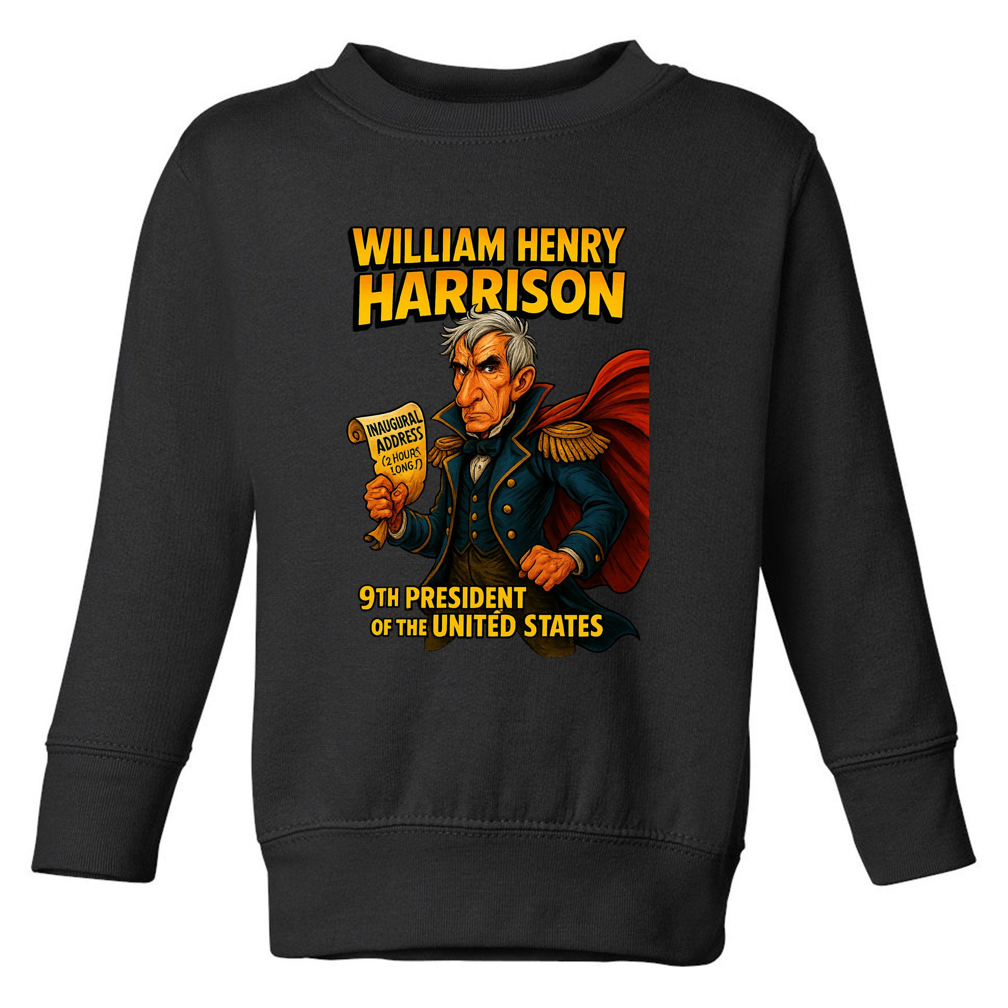 The Presidential Chronicles William Henry Harrison Toddler Sweatshirt
