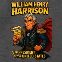 The Presidential Chronicles William Henry Harrison Vector Backpack