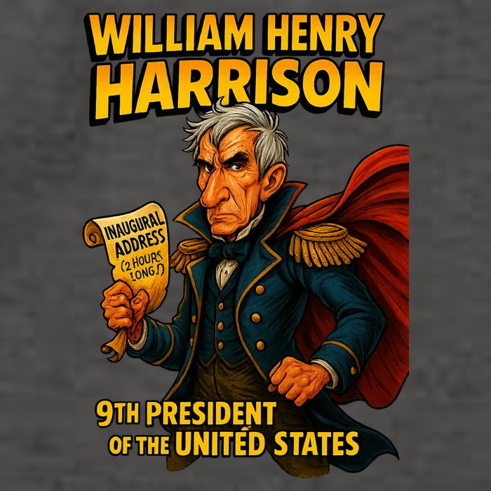 The Presidential Chronicles William Henry Harrison Vector Backpack