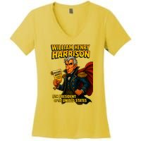 The Presidential Chronicles William Henry Harrison Women's V-Neck T-Shirt