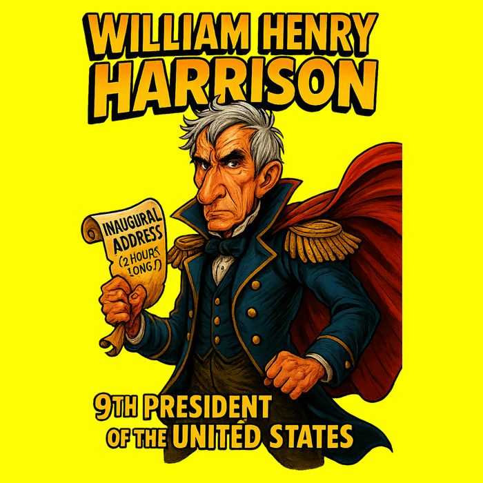 The Presidential Chronicles William Henry Harrison Women's V-Neck T-Shirt