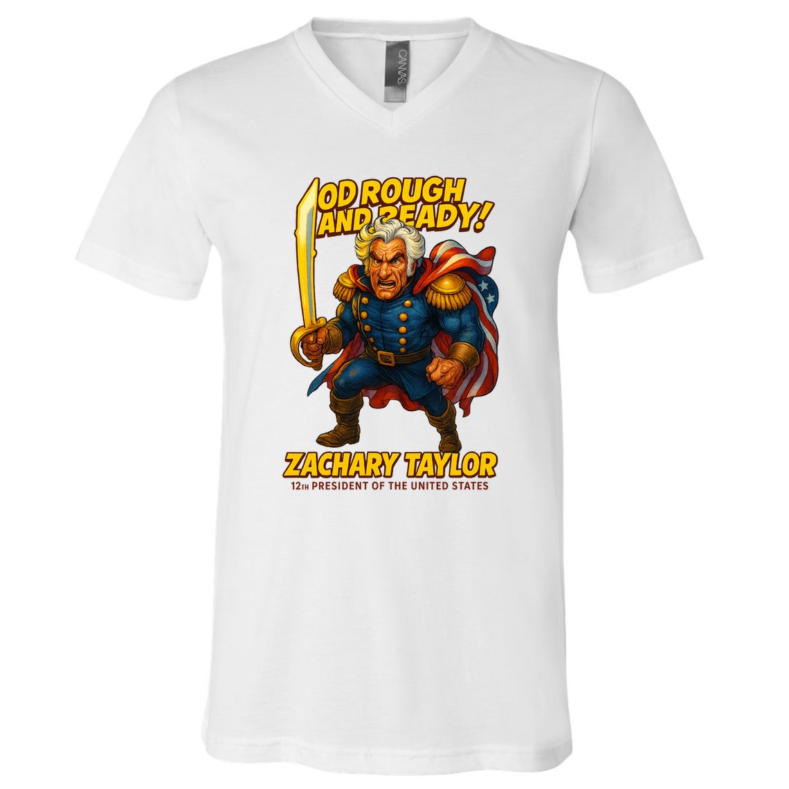 The Presidential Chronicles Zachary Taylor V-Neck T-Shirt