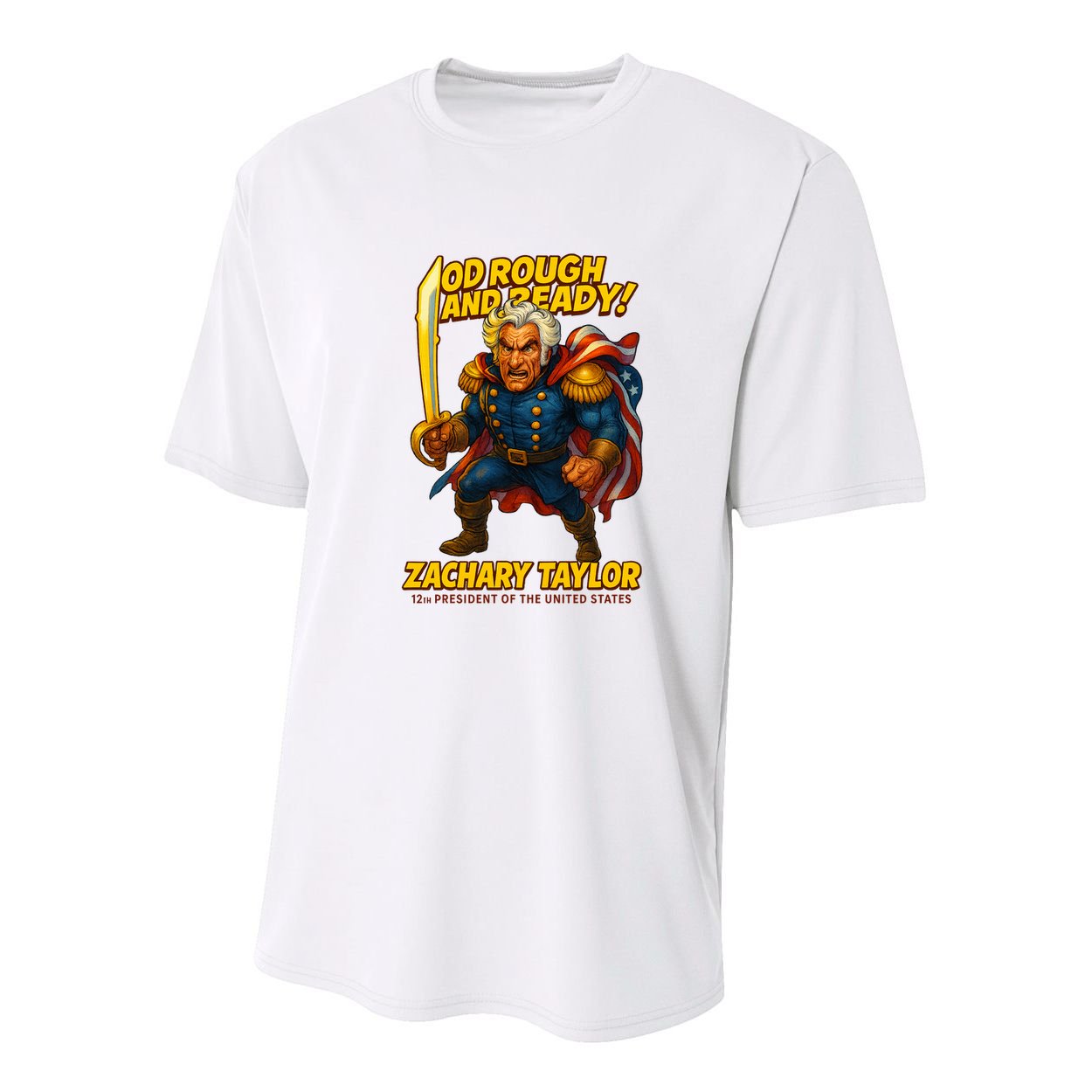 The Presidential Chronicles Zachary Taylor Youth Performance Sprint T-Shirt