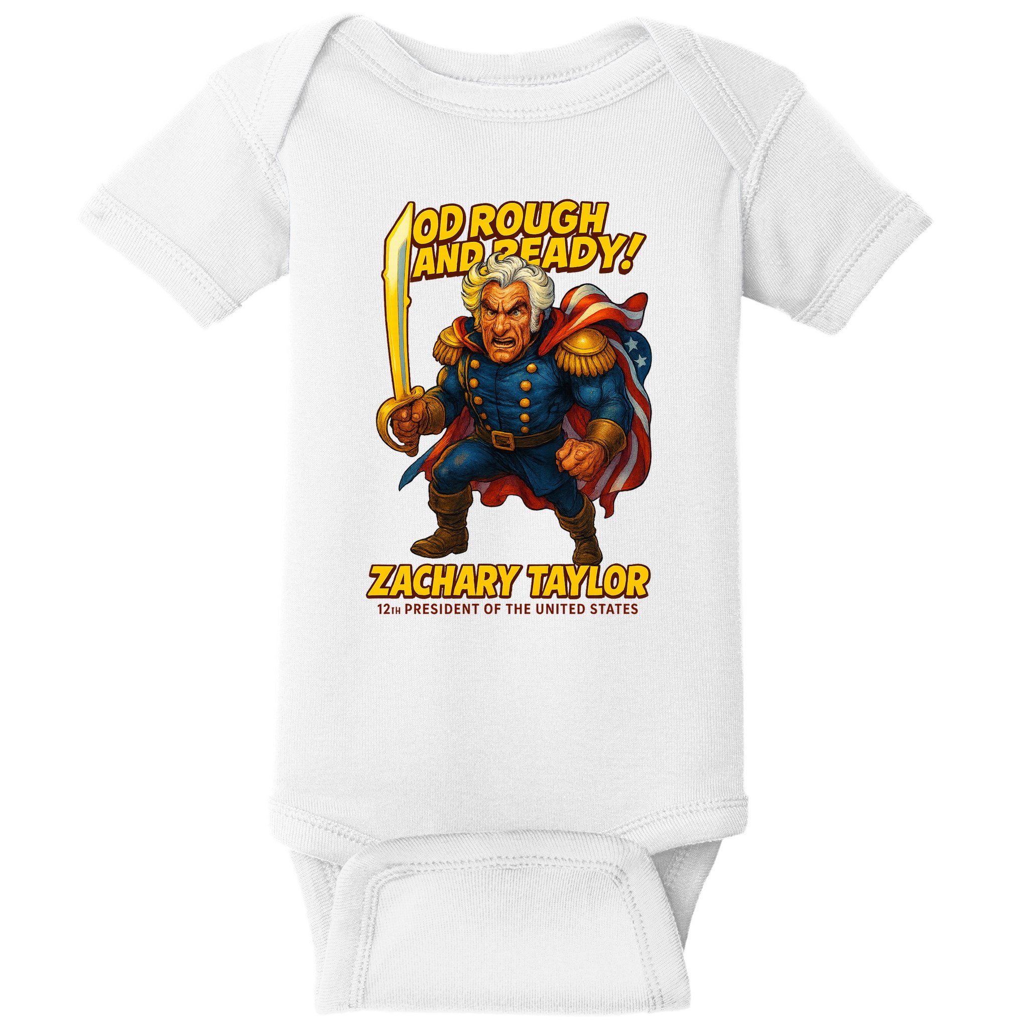 The Presidential Chronicles Zachary Taylor Baby Bodysuit
