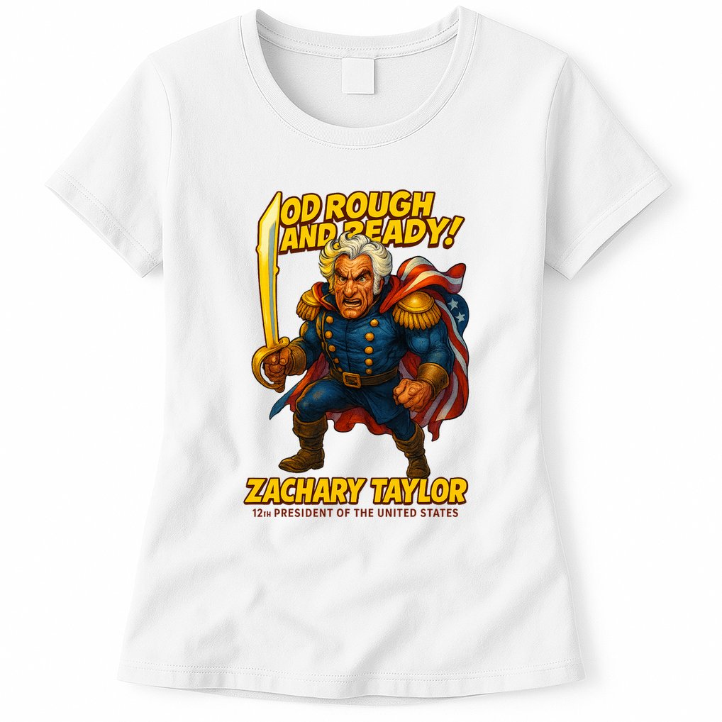 The Presidential Chronicles Zachary Taylor Womens T-Shirt