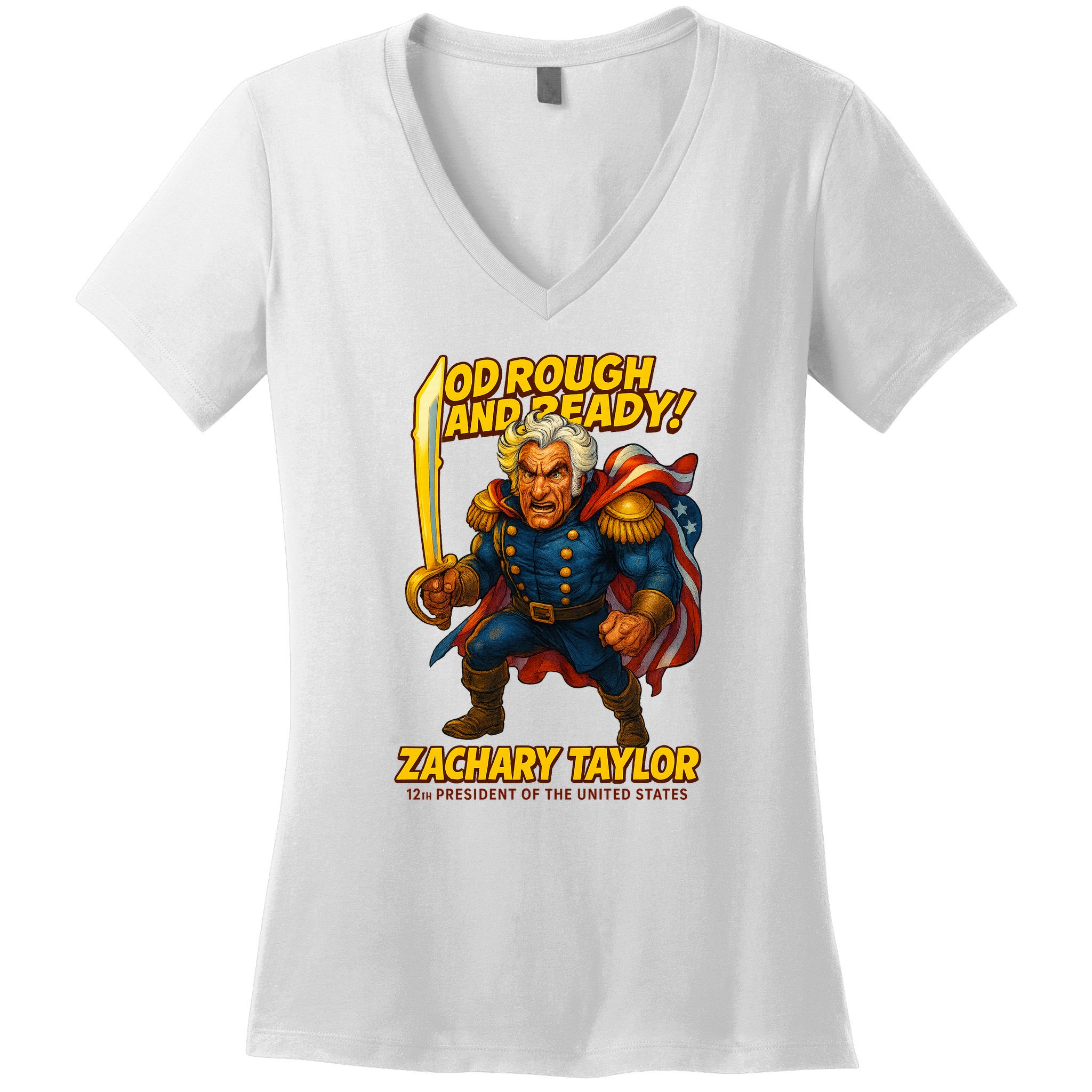 The Presidential Chronicles Zachary Taylor Women's V-Neck T-Shirt