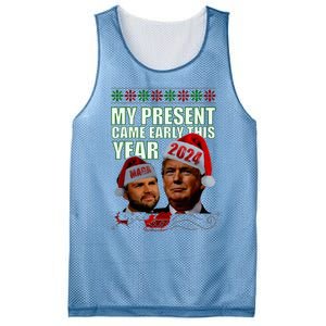 Trump Present Came Early This Year 2024 Mesh Reversible Basketball Jersey Tank