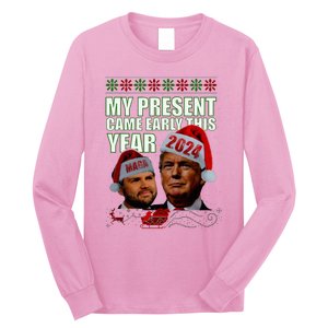 Trump Present Came Early This Year 2024 Long Sleeve Shirt