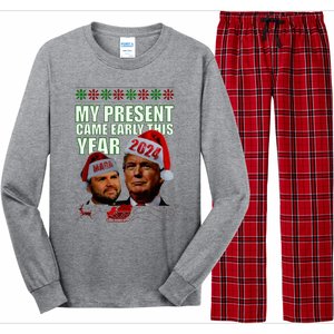 Trump Present Came Early This Year 2024 Long Sleeve Pajama Set