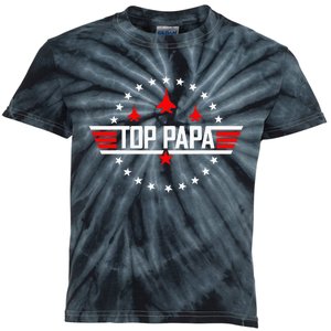 Top Papa Dad Papa Grandpa Husband Kids Tie-Dye T-Shirt