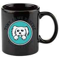 Tiny Paws Dog Logo 11oz C Handle Ceramic Mug