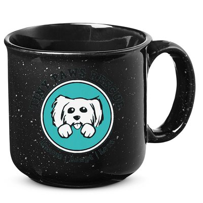 Tiny Paws Dog Logo 15oz Campfire Ceramic Mug