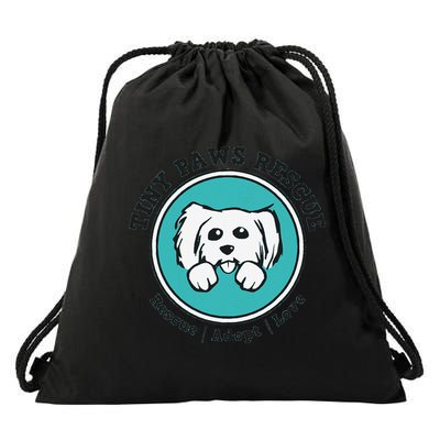 Tiny Paws Dog Logo Drawstring Bag