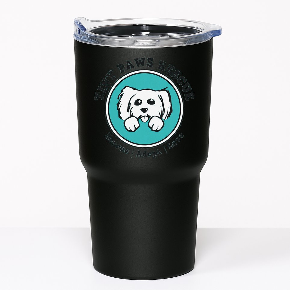 Tiny Paws Dog Logo Tumbler