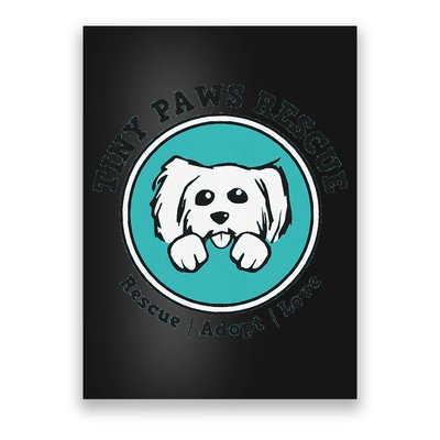 Tiny Paws Dog Logo Poster