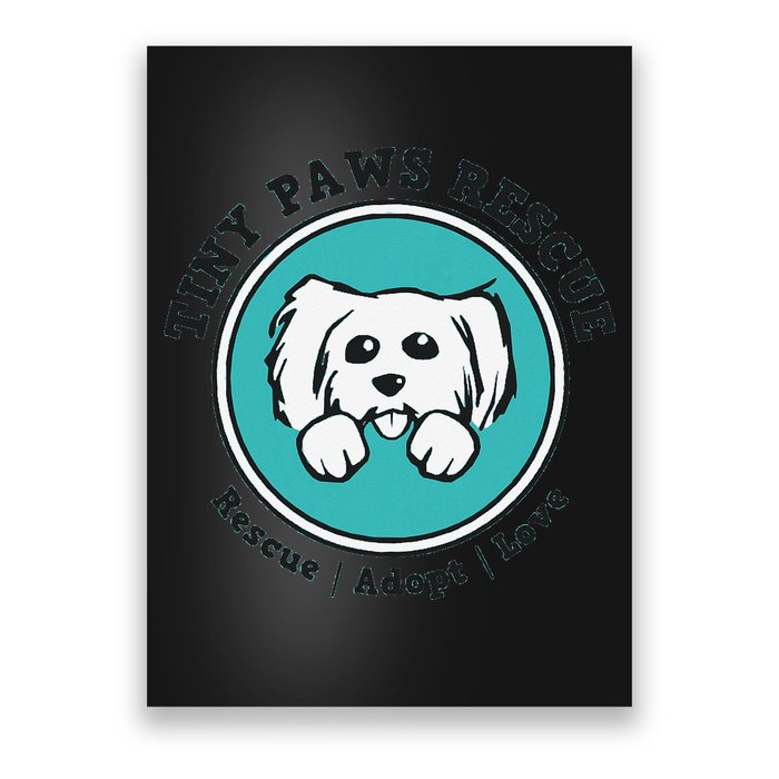 Tiny Paws Dog Logo Poster