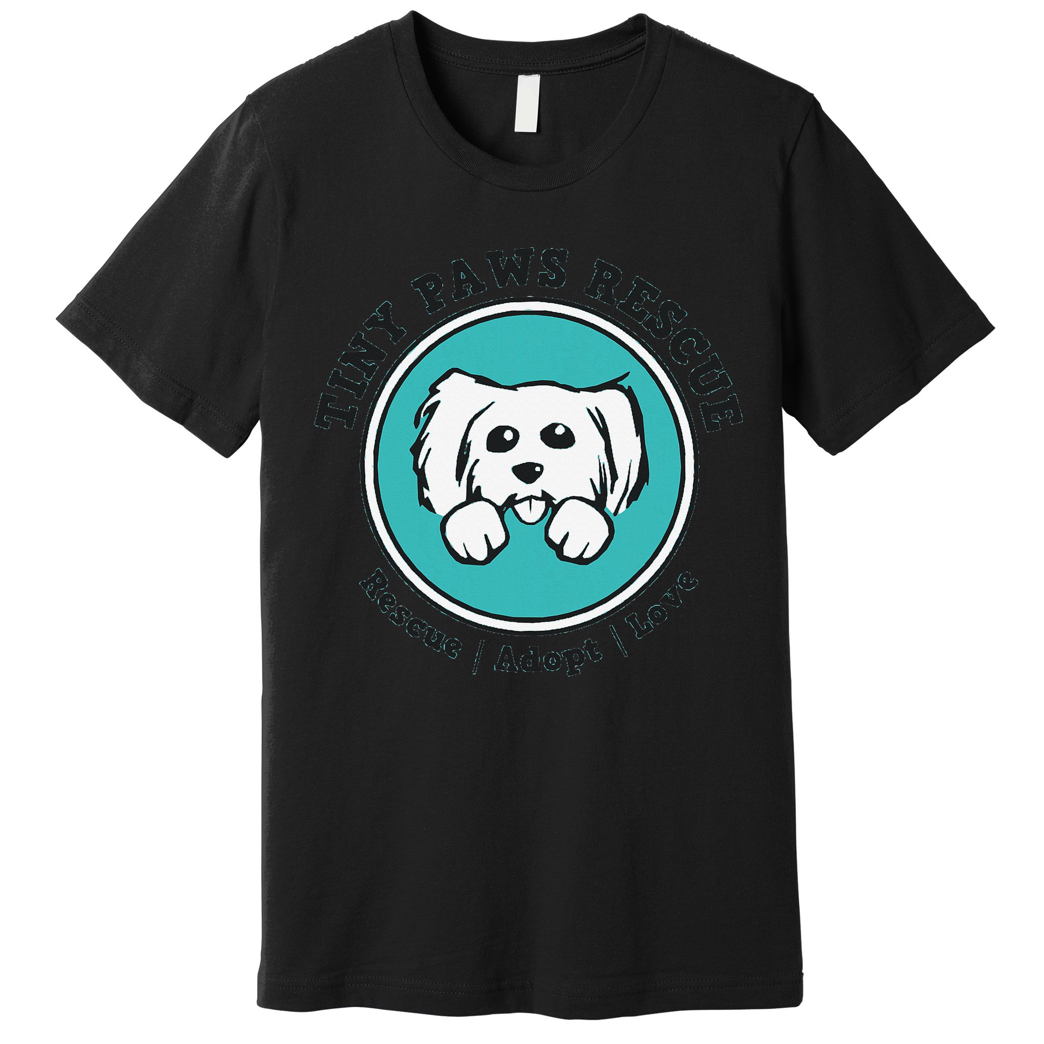 Tiny Paws Dog Logo Premium T-Shirt