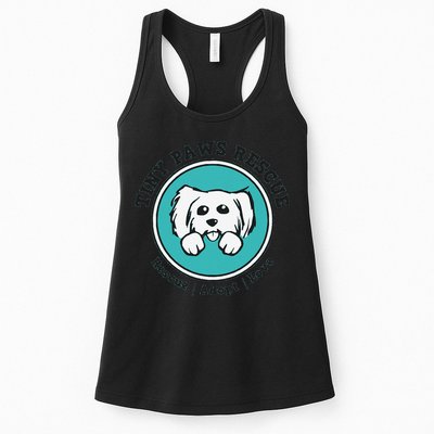 Tiny Paws Dog Logo Womens Tank Top