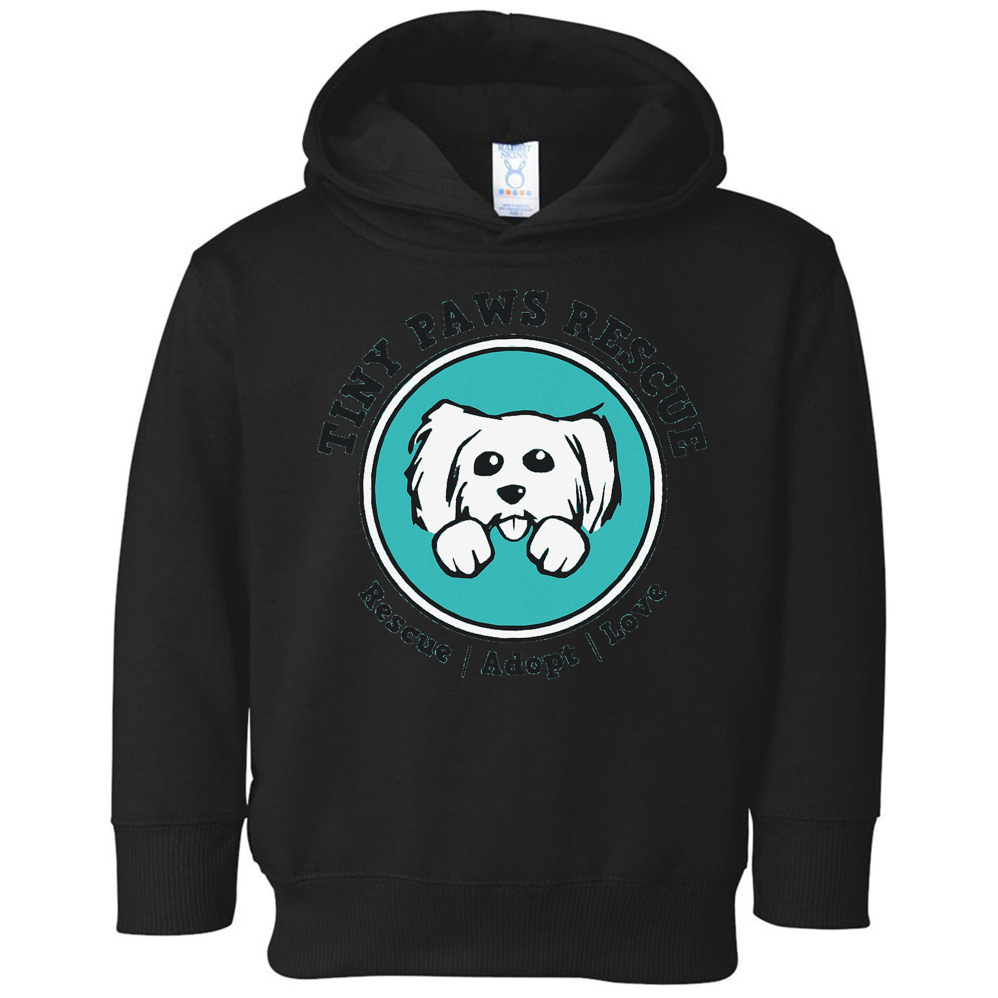 Tiny Paws Dog Logo Toddler Hoodie