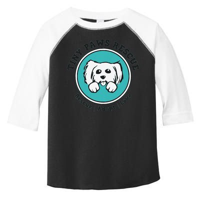 Tiny Paws Dog Logo Toddler Fine Jersey T-Shirt