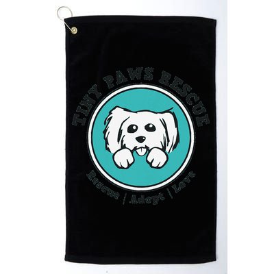 Tiny Paws Dog Logo Golf Towel