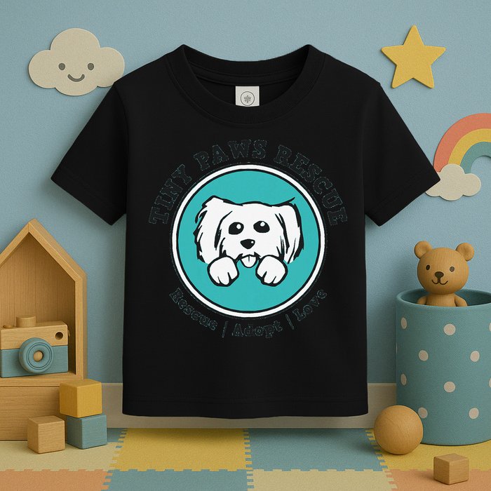 Tiny Paws Dog Logo Toddler T-Shirt