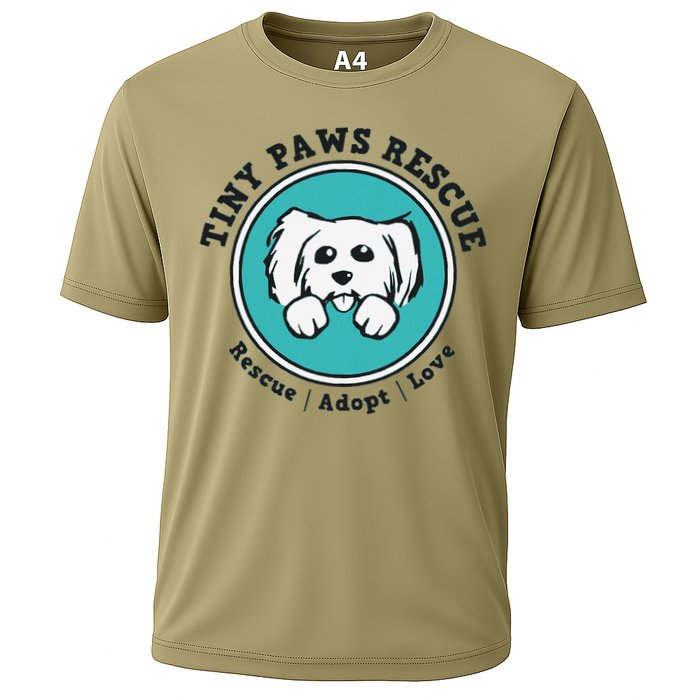 Tiny Paws Dog Logo Cooling Performance Crew T-Shirt