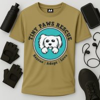 Tiny Paws Dog Logo Cooling Performance Crew T-Shirt