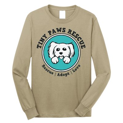 Tiny Paws Dog Logo Long Sleeve Shirt