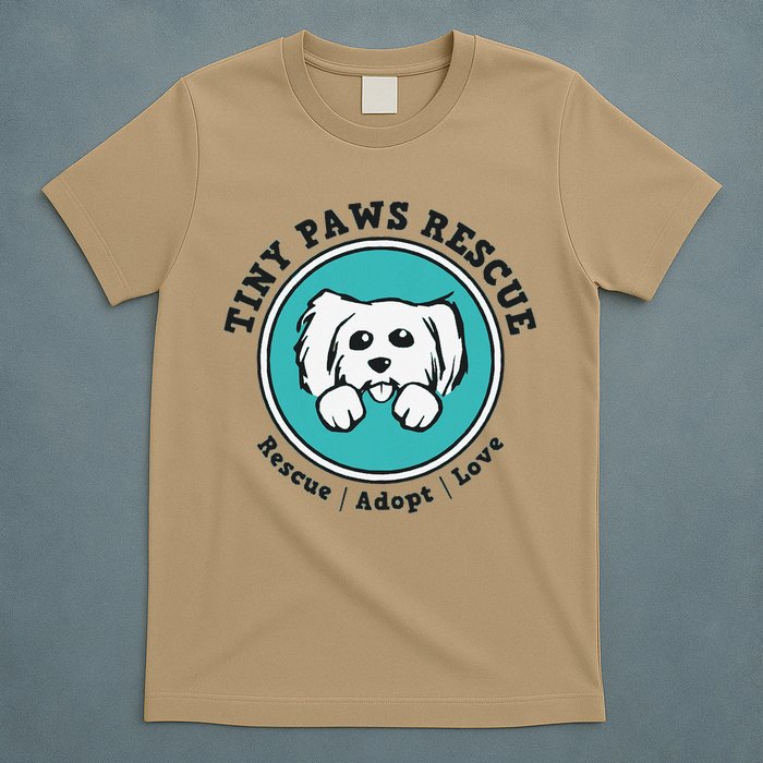 Tiny Paws Dog Logo T-Shirt