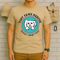 Tiny Paws Dog Logo T-Shirt