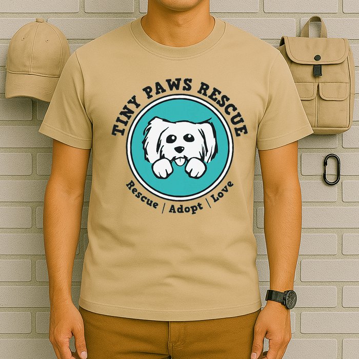 Tiny Paws Dog Logo T-Shirt