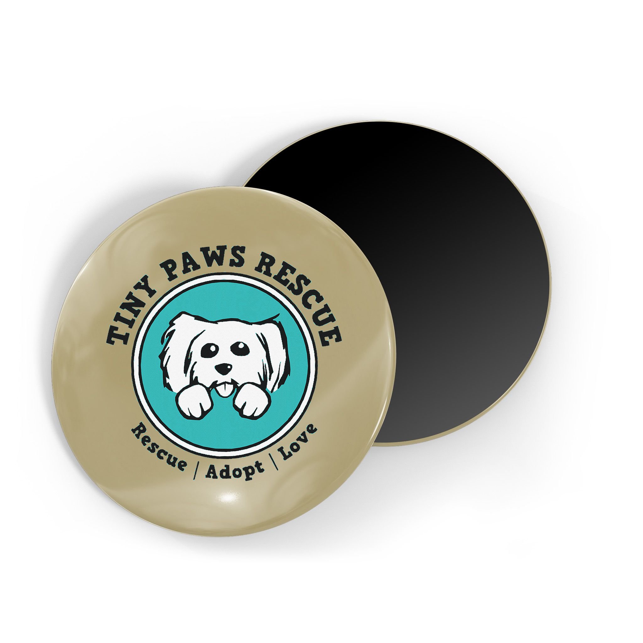 Tiny Paws Dog Logo Magnet