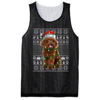 Toy Poodle Dog Lover Santa Hat Ugly Toy Poodle Christmas Long Sleeve Mesh Reversible Basketball Jersey Tank