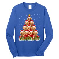 Toy Poodle Dog Lover Xmas Tree Santa Christmas Toy Poodle Gift Long Sleeve Shirt