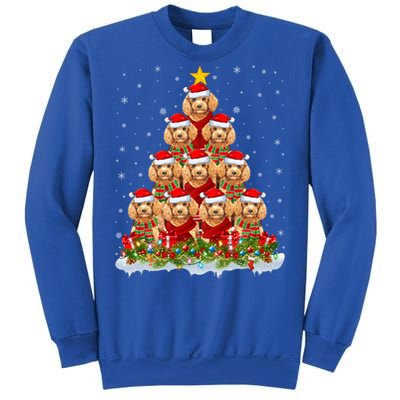 Toy Poodle Dog Lover Xmas Tree Santa Christmas Toy Poodle Gift Sweatshirt