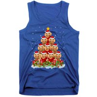 Toy Poodle Dog Lover Xmas Tree Santa Christmas Toy Poodle Gift Tank Top