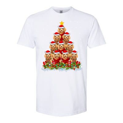 Toy Poodle Dog Lover Xmas Tree Santa Christmas Toy Poodle Gift Softstyle CVC T-Shirt