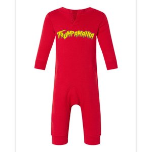 Trumpamania Pro Donald Trump Republican Wrestling Funny Infant Fleece One Piece