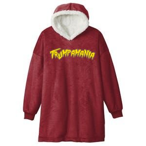 Trumpamania Pro Donald Trump Republican Wrestling Funny Hooded Wearable Blanket