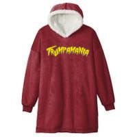 Trumpamania Pro Donald Trump Republican Wrestling Funny Hooded Wearable Blanket